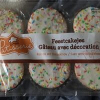 Feestcakejes Gâteau with décoration
