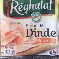 RegHalal, Blanc from Provencale Halal, la barquette from 4 tranches