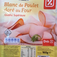 White Chicken doré Four (Qualité Supérieure) 4 Tranches