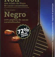 Black Chocolate with éclats from Fêve from Cocoa caramélisés