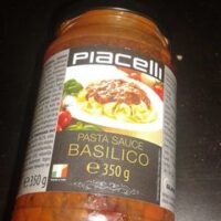 Pasta Sauce "Basilo Mit Basil 350g Glas Piacelli Pasta Sauce "Basilo Mit Basil 350g Glas Piacelli