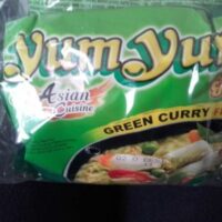 Noodles Asiatiques Flavor Curry Vert