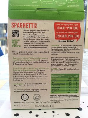 Spaghetti konjak Spaghetti konjak
