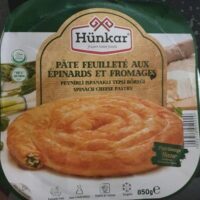 Paste feuilletée with épinards and Cheeses