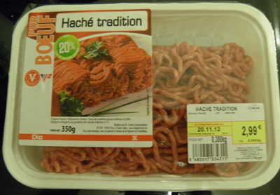 Haché tradition Pur Beef Haché tradition Pur Beef