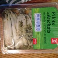Filets d'anchois marines à l'ail and Parsley
