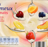 Yogurt Crémeux with Fruits (Apricot – Peach – Strawberry- Cerise – Black Currant – Pineapple) Yogurt Crémeux with Fruits (Apricot - Peach - Strawberry- Cerise - Black Currant - Pineapple)