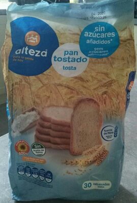 Pan tostado without Sugar anadidos Pan tostado without Sugar anadidos