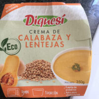Soup  from Pumpkin  and Lentils Dish