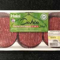 Steak hache dabia 15% mat.grasse
