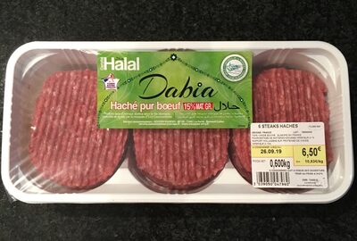 Steak hache dabia 15% mat.grasse Steak hache dabia 15% mat.grasse