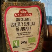 Pan Crujiente Spelt Wheat and S. Amapolas (vegano) 200G