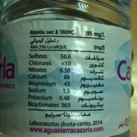 Water Mineral 50CL. Cazorla