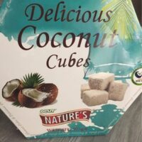 Coconut cubes Coconut cubes