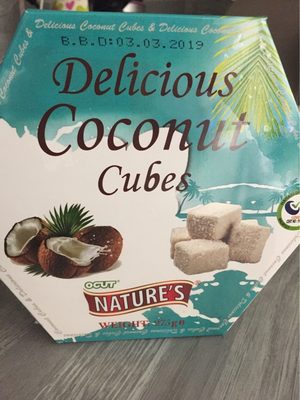 Coconut cubes Coconut cubes