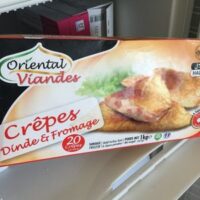 Crepes Turkey Cheese Halal 20 Crepes 1Kg