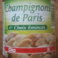 Mushrooms from Paris Thin Sliced