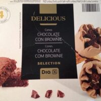 Cones Chocolat brownie