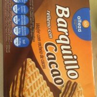 Barquillo relleno with Cocoa