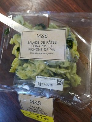 Salad from Pastes épinards Salad from Pastes épinards