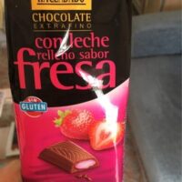 Chocolate with Leche relleno Strawberry Flavour