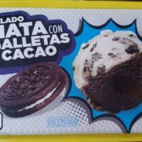 Helado nata with Galletas Cocoa