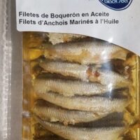 Filets d'anchois marinés à l'huile