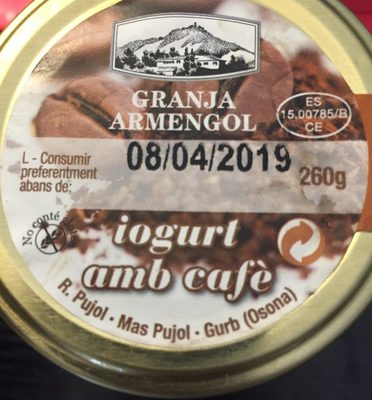 Yogurt amb cafè Yogurt amb cafè