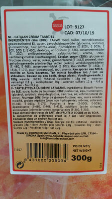 Catalan Cream taartjes Catalan Cream taartjes