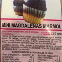 Mini magdalenas marmol