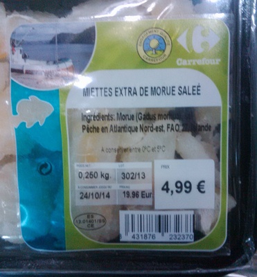 Miettes Extra from Morue salée Miettes Extra from Morue salée