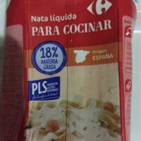 Nata liquida para cocinar
