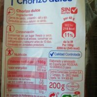 Chorizo dulce