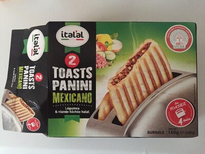 Toasts panini mexicano Toasts panini mexicano