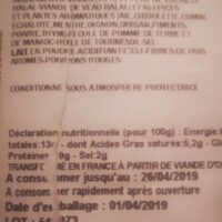 Minced Poultry and veau kebab hallal