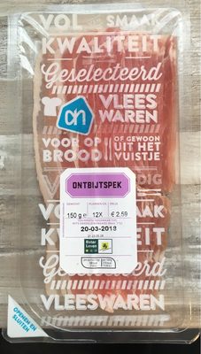 Gerookt Ontbijtspek 150 Gram Gerookt Ontbijtspek 150 Gram