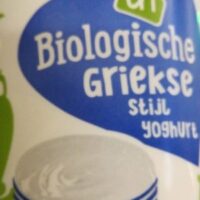 Biologische Griekse stijl yoghurt
