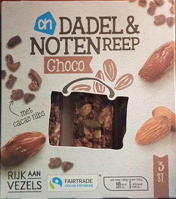 Chocoreep met dadel in amandel Chocoreep met dadel in amandel