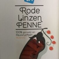 Rode linzen penne