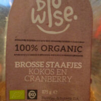Biscuits Coconut and canneberges - BioWise - 175 g