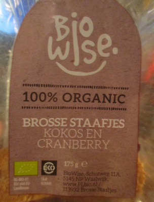 Biscuits Coconut and canneberges – BioWise – 175 g Biscuits Coconut and canneberges - BioWise - 175 g