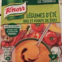 Soup Vegetables d'été BBQ and chili