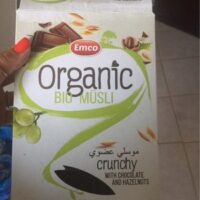 Cereal Muesli Organic Crunchy Chocolate and Nuts Emco 375G