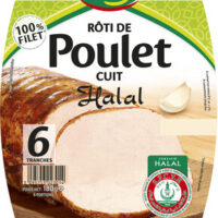 Rôti from Chicken cuit Halal  - 6 tr