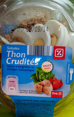 Salades thon crudités Salades thon crudités
