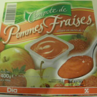 Compote from Apples Strawberries Dia