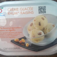 Soup glacée rhum-raisins