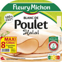 White Chicken Halal - 8 tranches Fine