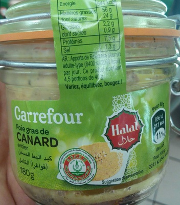Foie gras from Canard entier Foie gras from Canard entier