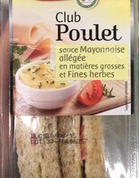 Club Chicken Sauce Mayonnaise allégée and Fine Herbs